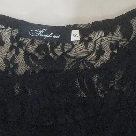 Sleek, lacy black dress - Picture 2 of 3